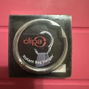 Clips Polished Silver Bag Hanger